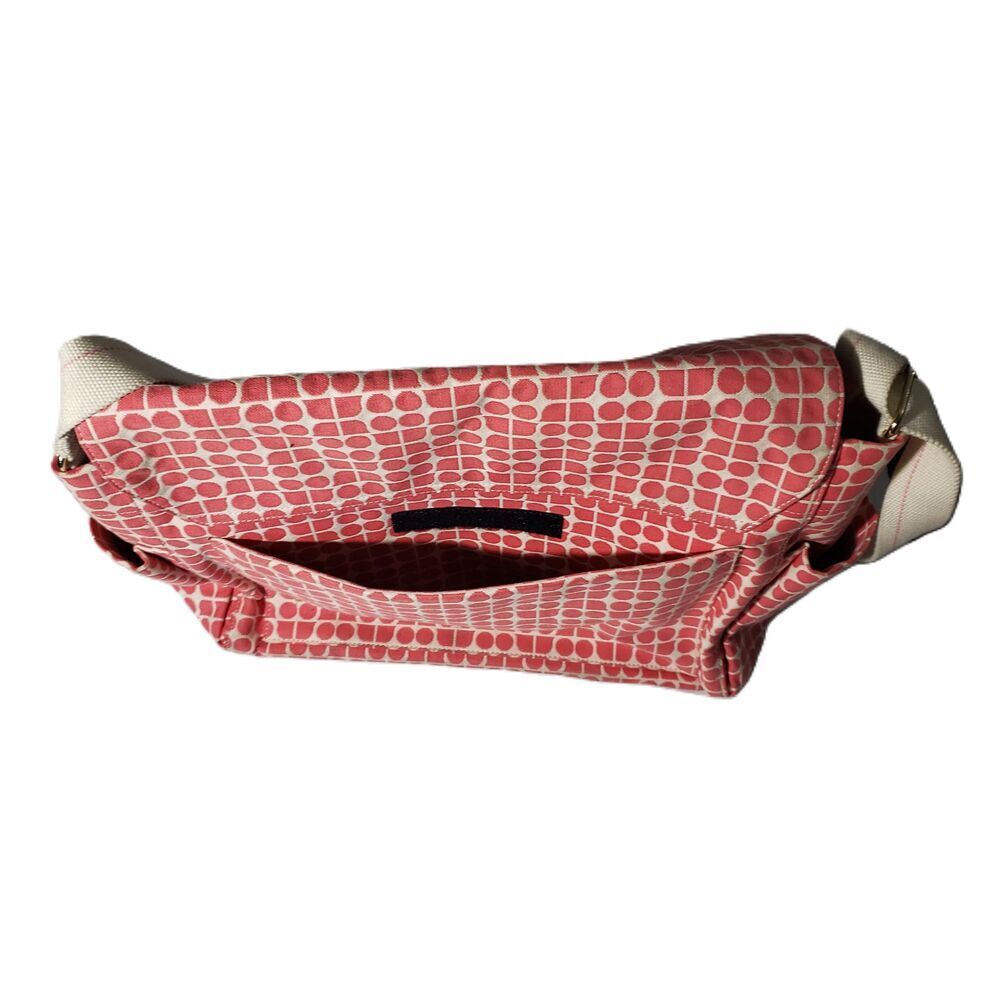 Kate Spade Pink Adjustable Strap Bottom Studs Inner Pockets Diaper Shoulder Bag - Picture 9 of 10